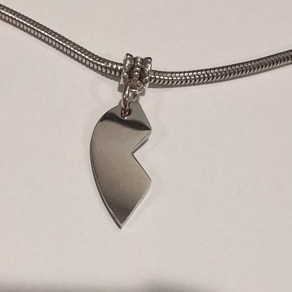 Silver Forever‎ Dangle Charm for Pandora Style Bracelet - Picture 2 of 2